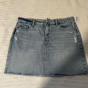 Old Navy Light Blue Denim Mini Skirt
